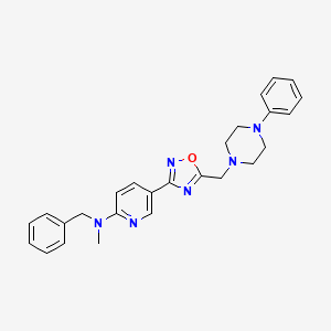 N-benzyl-N-methyl-5-{5-[(4-phenylpiperazin-1-yl)methyl]-1,2,4-oxadiazol-3-yl}pyridin-2-amine