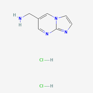 {Imidazo[1,2-a]pyrimidin-6-yl}methanamine dihydrochloride