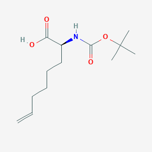 molecular formula C13H23NO4 B2569949 (S)-2-(Boc-amino)oct-7-enoic acid CAS No. 552335-71-4