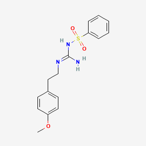 N-(N-(4-methoxyphenethyl)carbamimidoyl)benzenesulfonamide