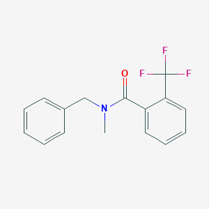 molecular formula C16H14F3NO B256998 N-benzyl-N-methyl-2-(trifluoromethyl)benzamide 