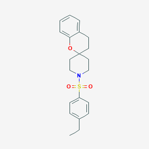 molecular formula C21H25NO3S B2569989 1'-((4-Ethylphenyl)sulfonyl)spiro[chroman-2,4'-piperidine] CAS No. 1421461-95-1