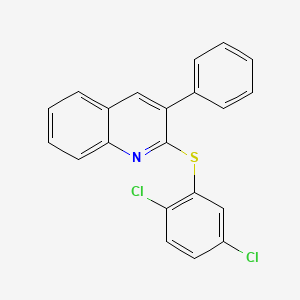 2-[(2,5-Dichlorophenyl)sulfanyl]-3-phenylquinoline