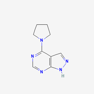 4-pyrrolidin-1-yl-1H-pyrazolo[3,4-d]pyrimidine