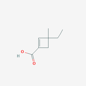 3-Ethyl-3-methylcyclobut-1-ene-1-carboxylic acid