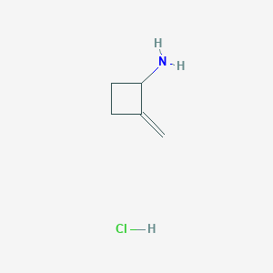 molecular formula C5H10ClN B2570050 2-Methylidenecyclobutan-1-amine;hydrochloride CAS No. 2361879-14-1