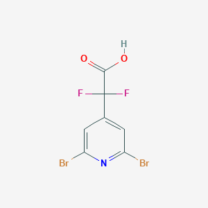 2-(2,6-Dibromopyridin-4-yl)-2,2-difluoroacetic acid
