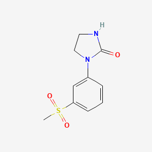 molecular formula C10H12N2O3S B2570056 1-(3-methanesulfonylphenyl)imidazolidin-2-one CAS No. 1092346-63-8