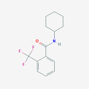 molecular formula C14H16F3NO B257006 N-cyclohexyl-2-(trifluoromethyl)benzamide 