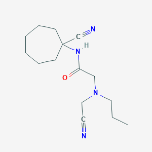 N-(1-cyanocycloheptyl)-2-[(cyanomethyl)(propyl)amino]acetamide