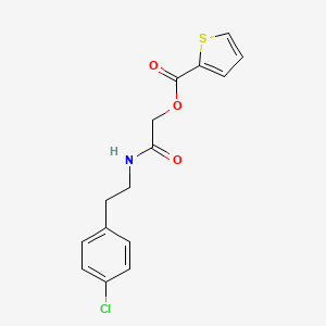 [2-[2-(4-Chlorophenyl)ethylamino]-2-oxoethyl] thiophene-2-carboxylate