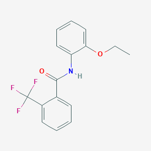 molecular formula C16H14F3NO2 B257008 N-(2-ethoxyphenyl)-2-(trifluoromethyl)benzamide 