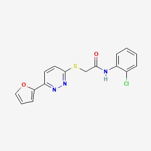 N-(2-chlorophenyl)-2-[6-(furan-2-yl)pyridazin-3-yl]sulfanylacetamide