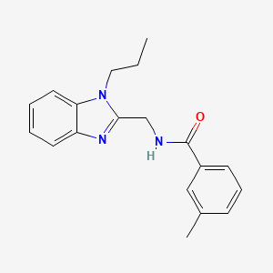 3-methyl-N-[(1-propyl-1H-benzimidazol-2-yl)methyl]benzamide
