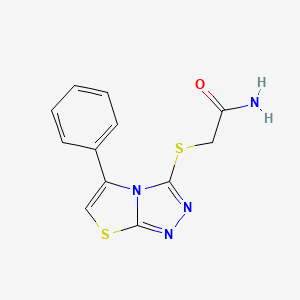 2-((5-Phenylthiazolo[2,3-c][1,2,4]triazol-3-yl)thio)acetamide