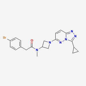 2-(4-bromophenyl)-N-(1-(3-cyclopropyl-[1,2,4]triazolo[4,3-b]pyridazin-6-yl)azetidin-3-yl)-N-methylacetamide