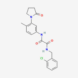 N1-(2-chlorobenzyl)-N2-(4-methyl-3-(2-oxopyrrolidin-1-yl)phenyl)oxalamide