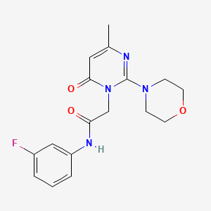 molecular formula C17H19FN4O3 B2570153 N-(3-氟苯基)-2-(4-甲基-2-吗啉-4-基-6-氧代嘧啶-1(6H)-基)乙酰胺 CAS No. 1251677-84-5