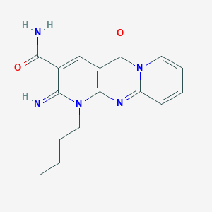 1-Butyl-2-imino-5-oxo-1,6-dihydropyridino[1,2-a]pyridino[2,3-d]pyrimidine-3-ca rboxamide