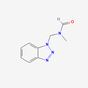 molecular formula C9H10N4O B2570161 N-(1H-1,2,3-Benzotriazol-1-ylmethyl)-N-methylformamide CAS No. 147227-48-3