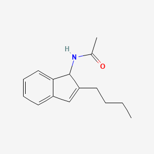 molecular formula C15H19NO B2570172 N-(2-butyl-1H-inden-1-yl)acetamide CAS No. 305850-78-6