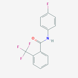 molecular formula C14H9F4NO B257018 N-(4-fluorophenyl)-2-(trifluoromethyl)benzamide 