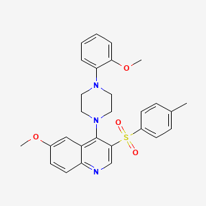 6-Methoxy-4-(4-(2-methoxyphenyl)piperazin-1-yl)-3-tosylquinoline