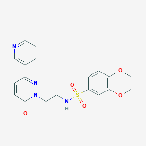 N-(2-(6-oxo-3-(pyridin-3-yl)pyridazin-1(6H)-yl)ethyl)-2,3-dihydrobenzo[b][1,4]dioxine-6-sulfonamide