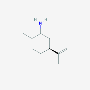 molecular formula C10H17N B2570193 (5S)-2-methyl-5-(prop-1-en-2-yl)cyclohex-2-en-1-amine CAS No. 1212484-48-4
