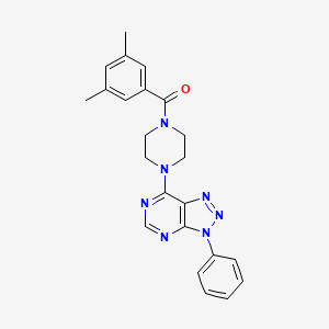 (3,5-dimethylphenyl)(4-(3-phenyl-3H-[1,2,3]triazolo[4,5-d]pyrimidin-7-yl)piperazin-1-yl)methanone