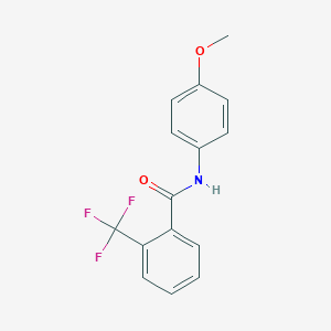 molecular formula C15H12F3NO2 B257020 N-(4-methoxyphenyl)-2-(trifluoromethyl)benzamide 