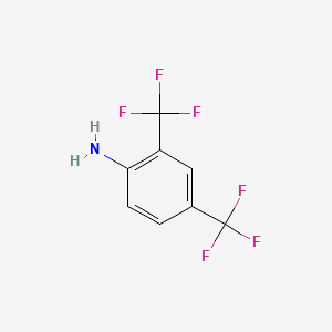 molecular formula C8H5F6N B2570203 2,4-双(三氟甲基)苯胺 CAS No. 367-71-5