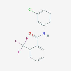 molecular formula C14H9ClF3NO B257021 N-(3-chlorophenyl)-2-(trifluoromethyl)benzamide 