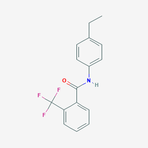 molecular formula C16H14F3NO B257022 N-(4-ethylphenyl)-2-(trifluoromethyl)benzamide 
