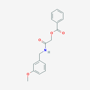 molecular formula C17H17NO4 B2570229 [2-[(3-Methoxyphenyl)methylamino]-2-oxoethyl] benzoate CAS No. 1001542-45-5