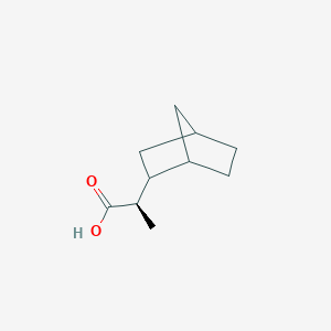 molecular formula C10H16O2 B2570252 (2R)-2-(2-Bicyclo[2.2.1]heptanyl)propanoic acid CAS No. 2248220-89-3