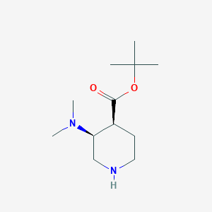 molecular formula C12H24N2O2 B2570255 Tert-butyl (3S,4S)-3-(dimethylamino)piperidine-4-carboxylate CAS No. 2550997-03-8
