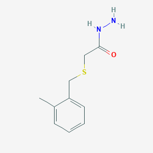 molecular formula C10H14N2OS B2570265 2-[(2-Methylbenzyl)thio]acetohydrazide CAS No. 669705-03-7