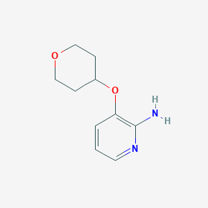 molecular formula C10H14N2O2 B2570274 3-(Oxan-4-yloxy)pyridin-2-amine CAS No. 1340135-32-1
