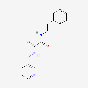 molecular formula C16H17N3O2 B2570284 N-(2-苯乙基)-N'-(吡啶-3-基甲基)乙二酰胺 CAS No. 301355-49-7
