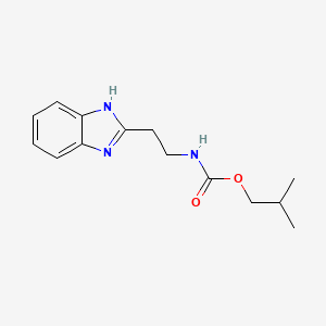 molecular formula C14H19N3O2 B2570288 isobutyl (2-(1H-benzo[d]imidazol-2-yl)ethyl)carbamate CAS No. 912890-76-7