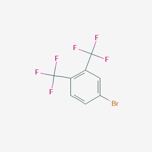 molecular formula C8H3BrF6 B2570293 4-溴-1,2-双(三氟甲基)苯 CAS No. 320-29-6