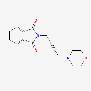 molecular formula C16H16N2O3 B2570304 2-(4-Morpholinobut-2-yn-1-yl)isoindoline-1,3-dione CAS No. 19446-31-2