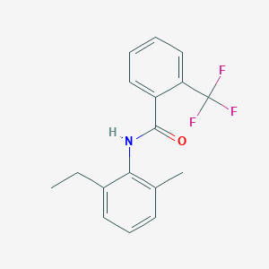 molecular formula C17H16F3NO B257032 N-(2-ethyl-6-methylphenyl)-2-(trifluoromethyl)benzamide 