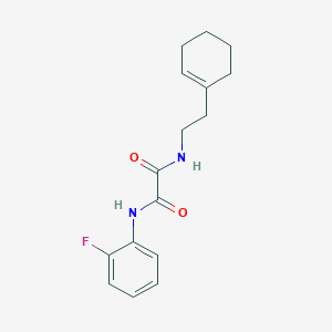 molecular formula C16H19FN2O2 B2570344 N-[2-(cyclohexen-1-yl)ethyl]-N'-(2-fluorophenyl)oxamide CAS No. 331986-40-4