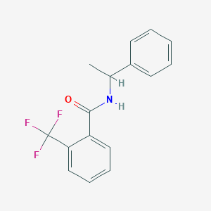 molecular formula C16H14F3NO B257037 N-(1-phenylethyl)-2-(trifluoromethyl)benzamide 