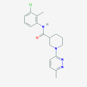 molecular formula C18H21ClN4O B2570370 N-(3-氯-2-甲基苯基)-1-(6-甲基吡哒嗪-3-基)哌啶-3-甲酰胺 CAS No. 2176069-38-6