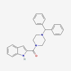 B2570384 (4-benzhydrylpiperazin-1-yl)-(1H-indol-2-yl)methanone CAS No. 920656-32-2