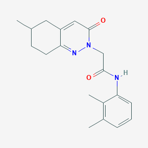 molecular formula C19H23N3O2 B2570395 N-(2,3-二甲苯基)-2-(6-甲基-3-氧代-5,6,7,8-四氢环辛诺林-2(3H)-基)乙酰胺 CAS No. 933238-46-1