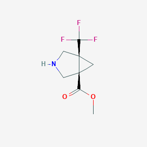 B2570401 Methyl (1R,5S)-5-(trifluoromethyl)-3-azabicyclo[3.1.0]hexane-1-carboxylate CAS No. 1993316-07-6